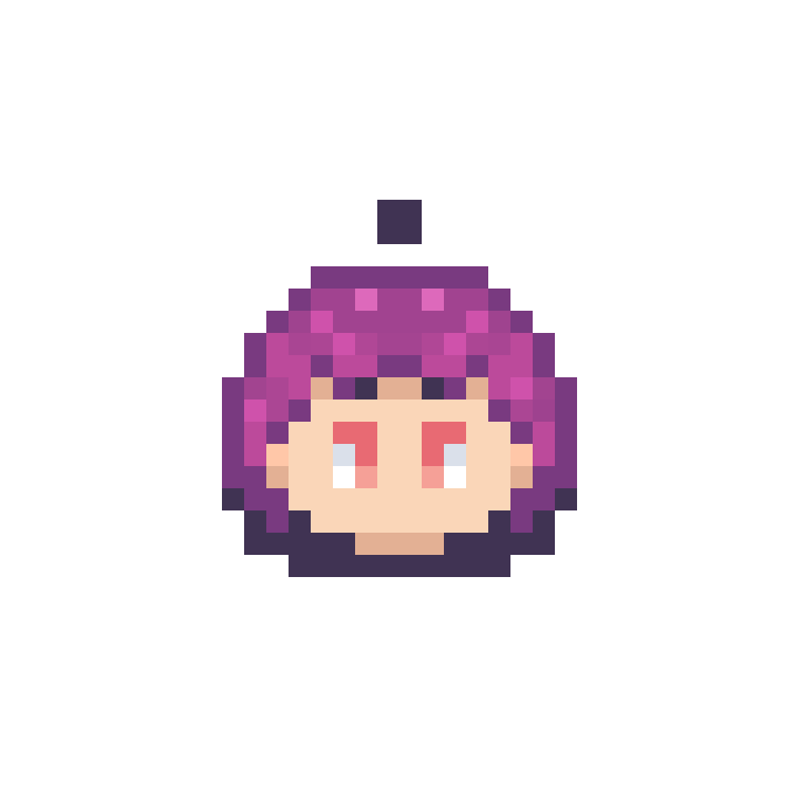 gif menina de cabelo roxo