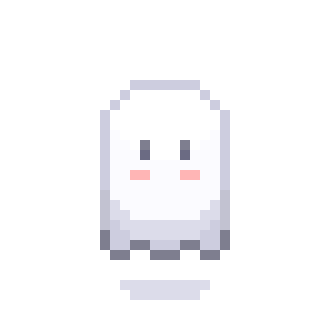 gif de fantasma em pixel art